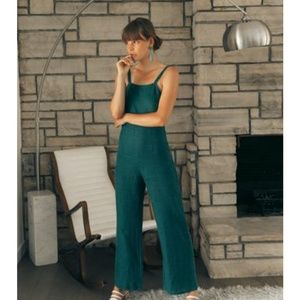 Palomo Wool Teal Simba Teal Jumpsuit Size 38